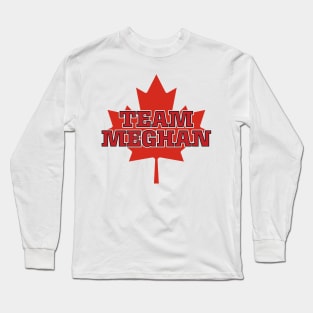 Team Meghan and Harry Canadian Flag Long Sleeve T-Shirt